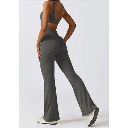 Flare Athletic Jumpsuit - Scrunch butt