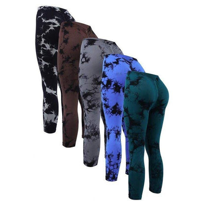 V-BACK MARABLE SCRUNCH LEGGINGS
