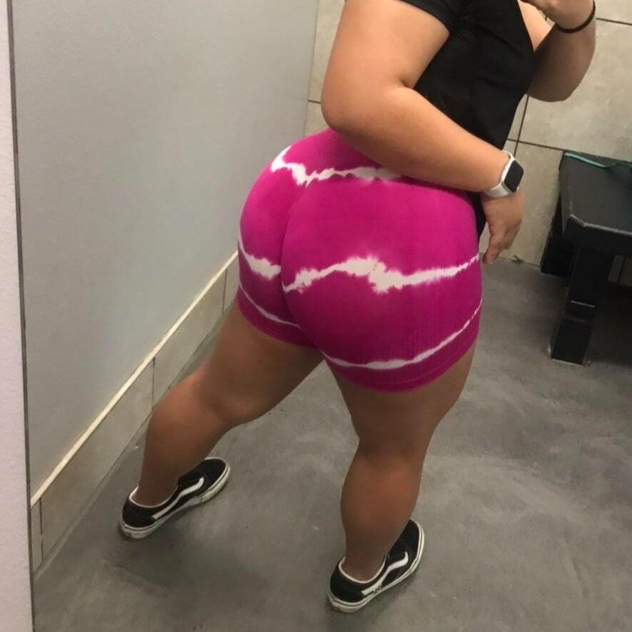 Viral Tie Dye Butt Lifting Shorts