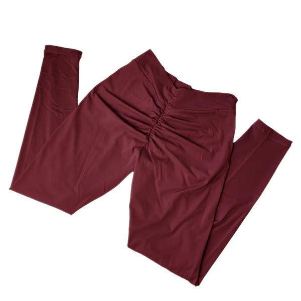 Wine Viral V-Back Leggings