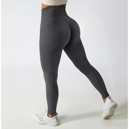 BAD BEHAVIOR SCRUNCH LEGGINGS - Marled Black
