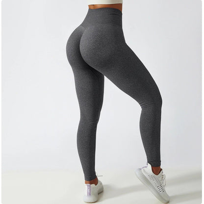 BAD BEHAVIOR SCRUNCH LEGGINGS - Marled Black