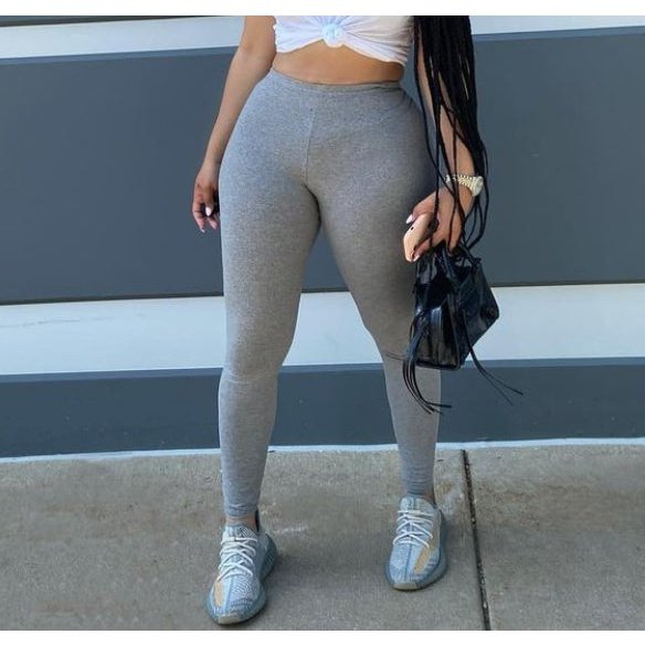 Basic High Waist Cotton Leggings - 25 Colorways