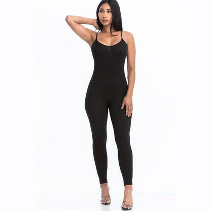 Basic Strappy Cotton Jumpsuit - 13 Colorways
