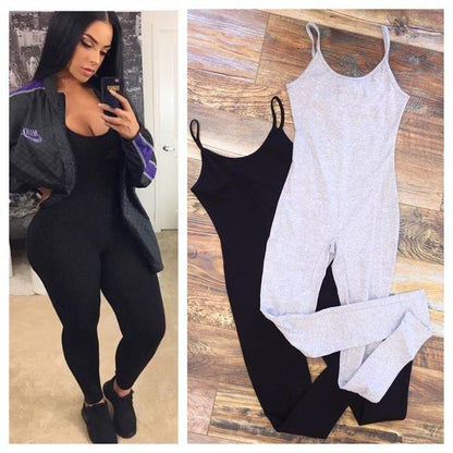 Basic Strappy Cotton Jumpsuit - 13 Colorways