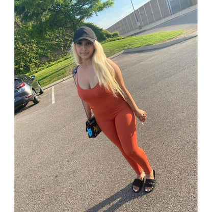 Basic Strappy Cotton Jumpsuit - 13 Colorways