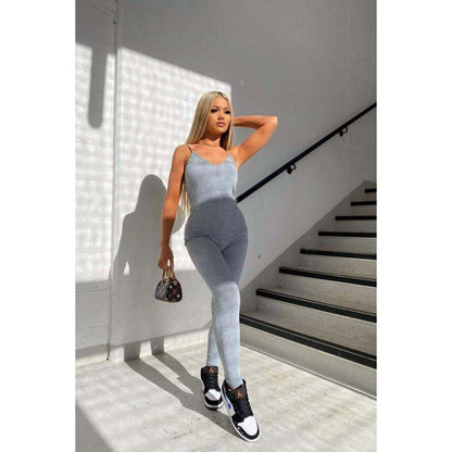 Basic Strappy Cotton Jumpsuit - 13 Colorways