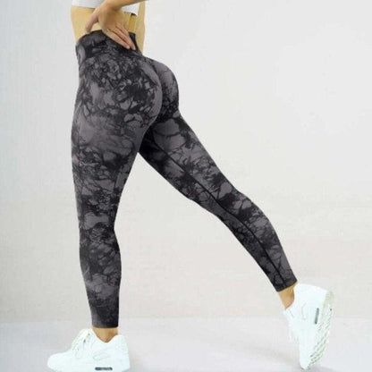 Marble Scrunch Butt Leggings