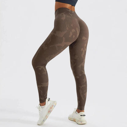 CAMO SCRUNCH LEGGINGS 2.0 - Mocha