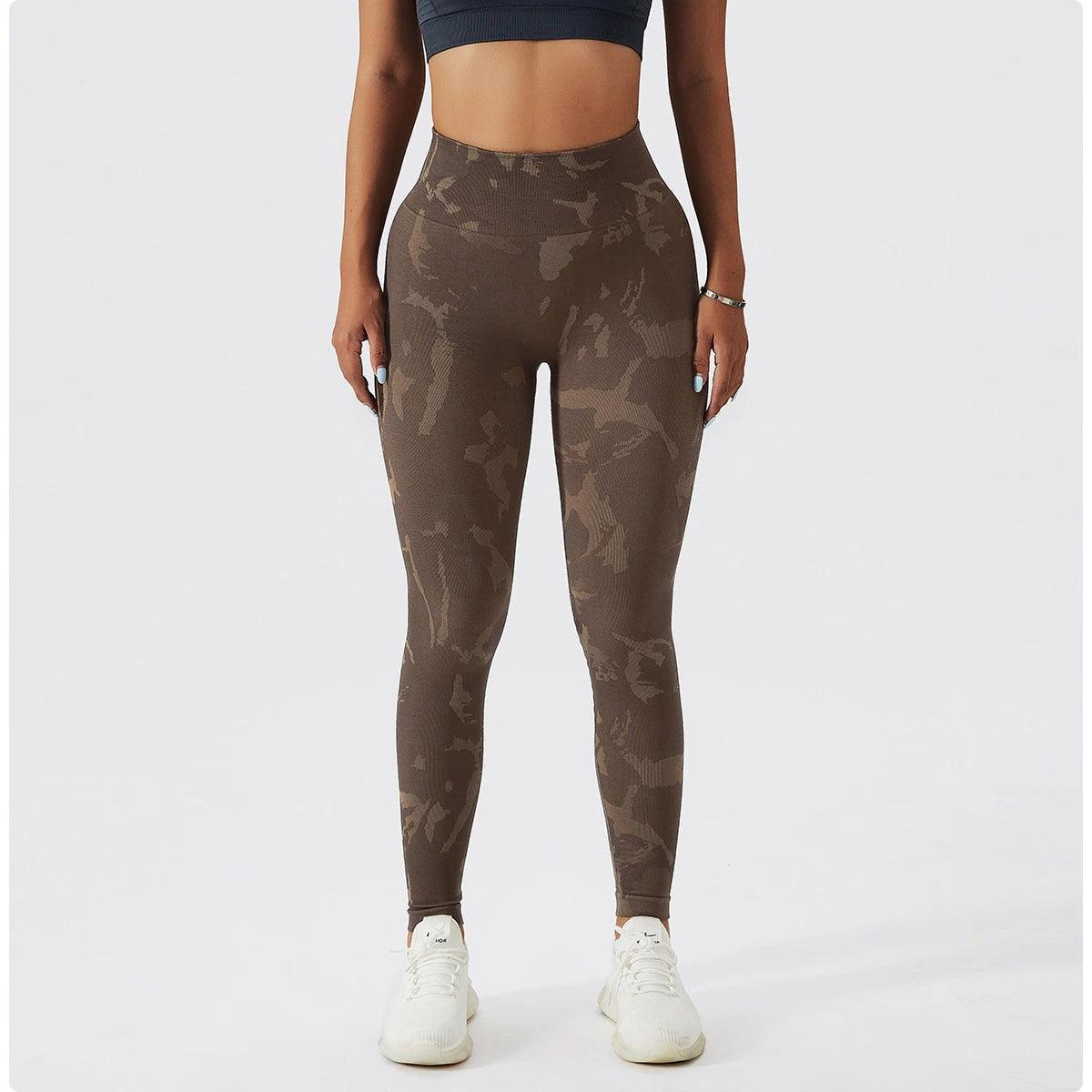 CAMO SCRUNCH LEGGINGS 2.0 - Mocha