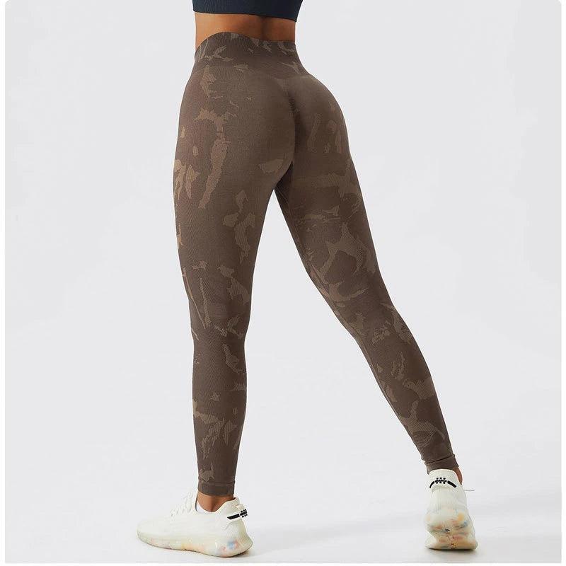 CAMO SCRUNCH LEGGINGS 2.0 - Mocha