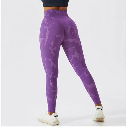 CAMO SCRUNCH LEGGINGS 2.0 - Purple