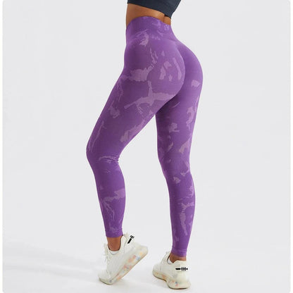 CAMO SCRUNCH LEGGINGS 2.0 - Purple