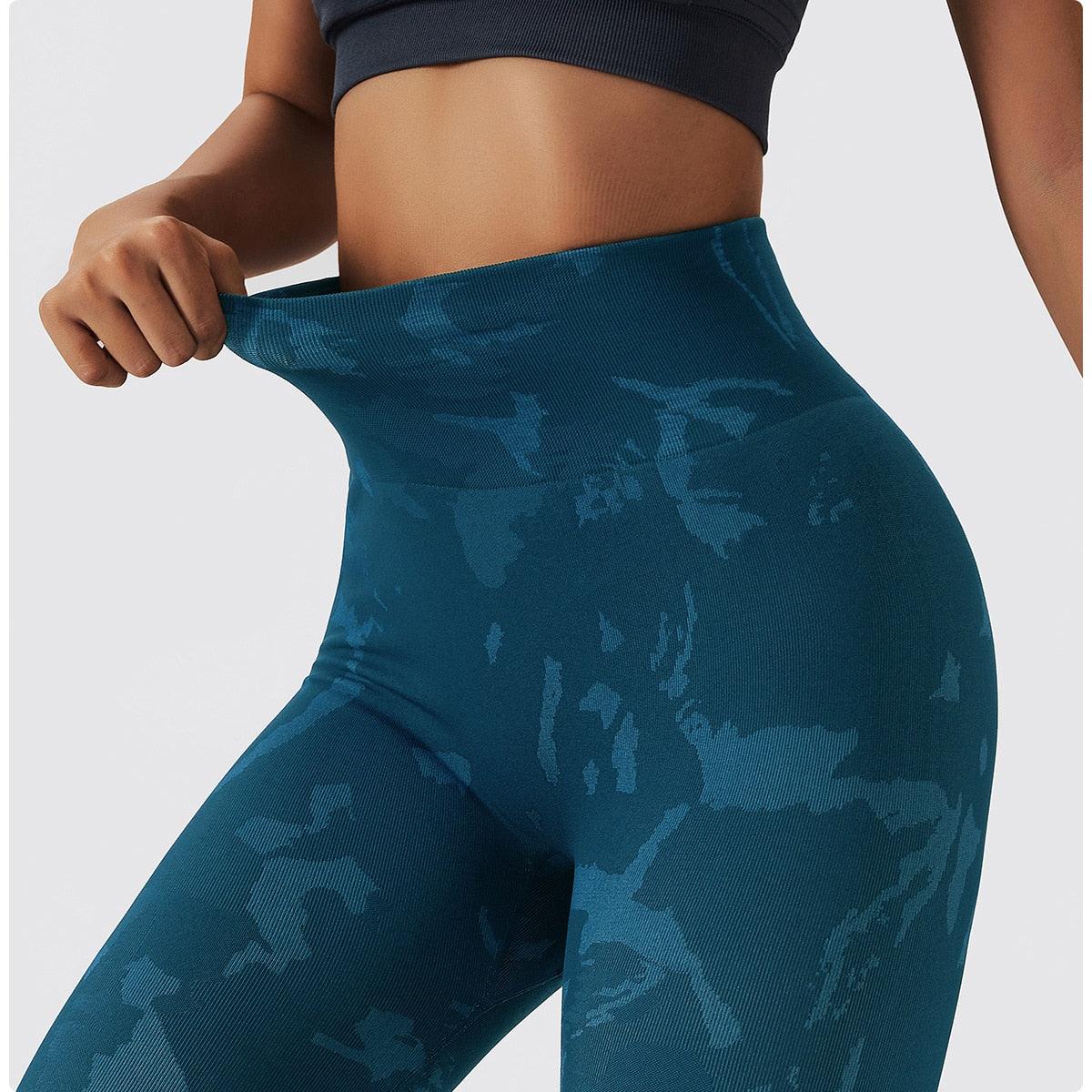 CAMO SCRUNCH LEGGINGS 2.0 - Teal