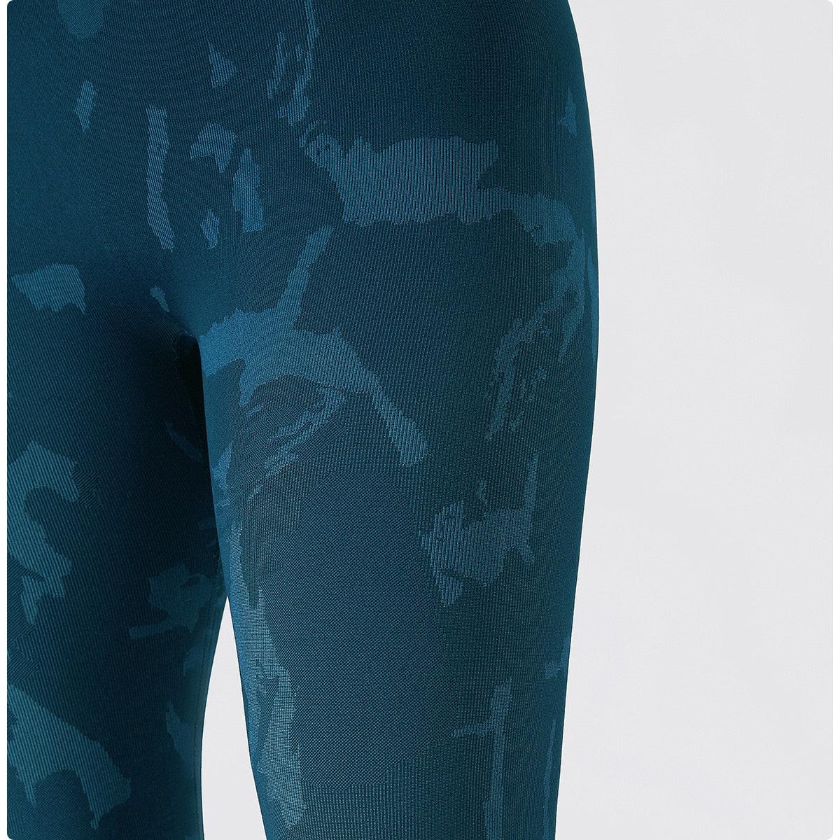 CAMO SCRUNCH LEGGINGS 2.0 - Teal