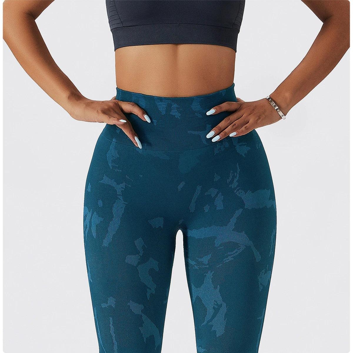 CAMO SCRUNCH LEGGINGS 2.0 - Teal