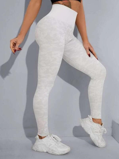 CAMO SCRUNCH LEGGINGS - White