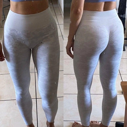 CAMO SCRUNCH LEGGINGS - White