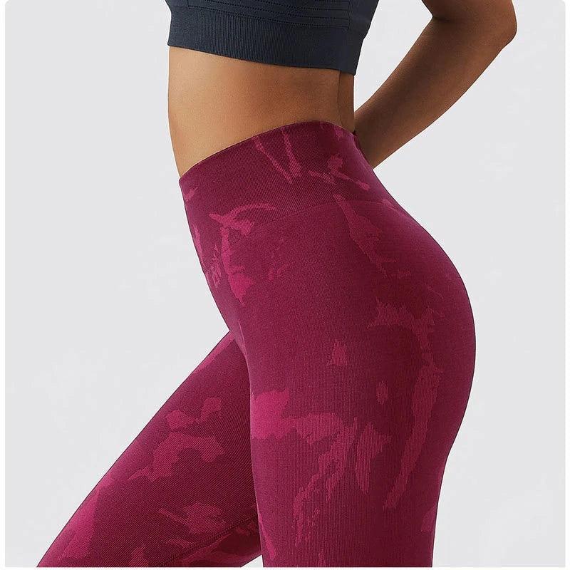 CAMO SCRUNCH LEGGINGS 2,0 - Wine