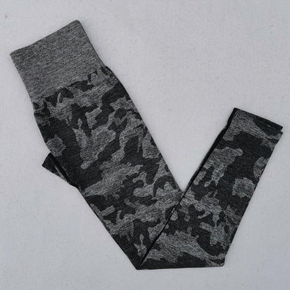 CAMO SEAMLESS LEGGINGS - Black