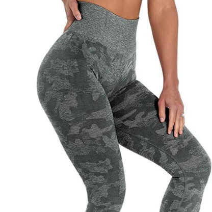 CAMO SEAMLESS LEGGINGS - Charcoal
