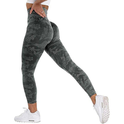 CAMO SEAMLESS LEGGINGS - Charcoal