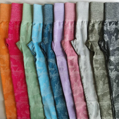 CAMO SEAMLESS LEGGINGS - Charcoal