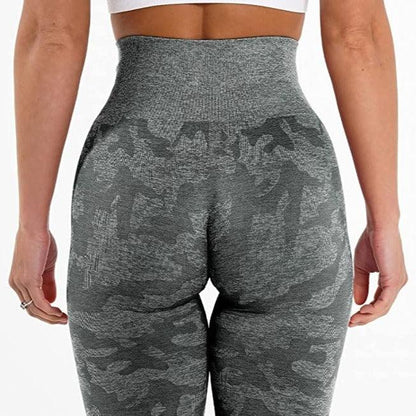 CAMO SEAMLESS LEGGINGS - Charcoal