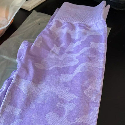 CAMO SEAMLESS LEGGINGS - Lilac