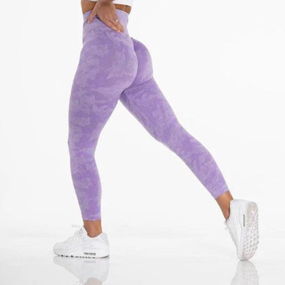 CAMO SEAMLESS LEGGINGS - Lilac