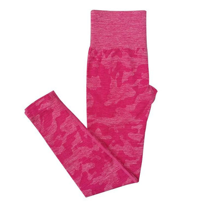 CAMO SEAMLESS LEGGINGS - Magenta