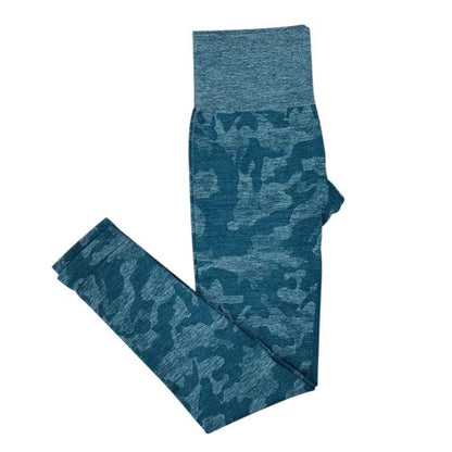 CAMO SEAMLESS LEGGINGS - Navy