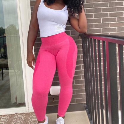 CONTOUR SEAMLESS LEGGINGS - Magenta Pink