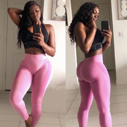 CONTOUR SEAMLESS LEGGINGS - Pastel Pink