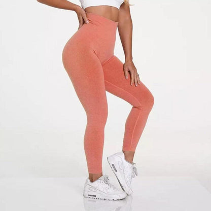 CONTOUR SEAMLESS LEGGINGS - Peach