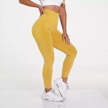 CONTOUR SEAMLESS LEGGINGS - Yellow