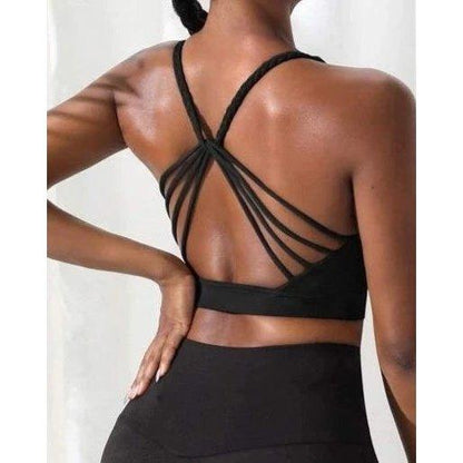 Criss Cross Braided Sports Bra