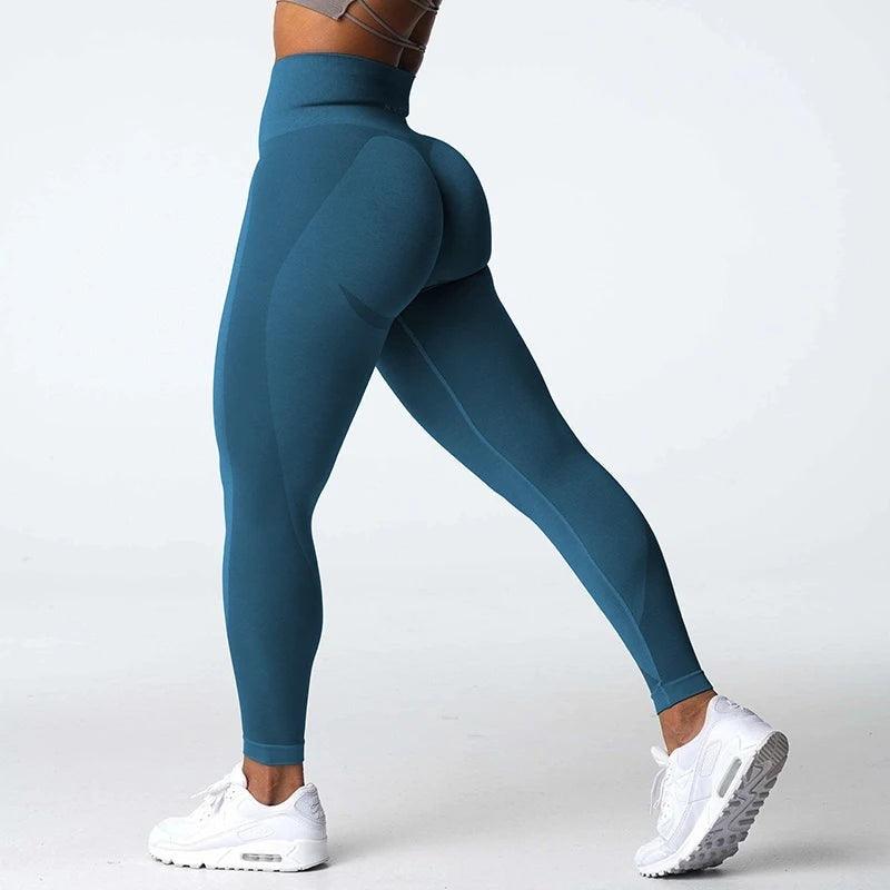 Mocha Contour Seamless Leggings Womens Butt' Lift Curves Workout