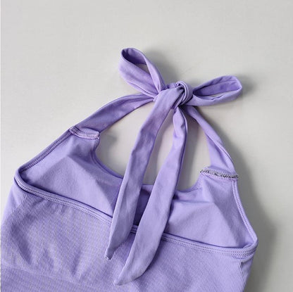 HALTER SCRUNCH BUTT LEGGINGS SET - 5 Colorways