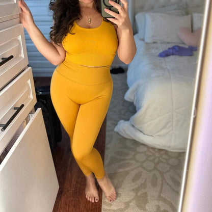 HALTER SCRUNCH BUTT LEGGINGS SET - 5 Colorways