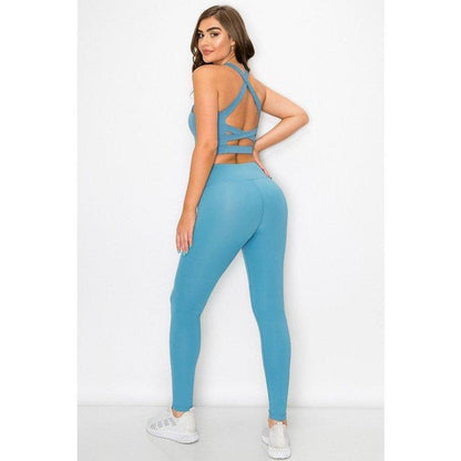 ISABLLLA CRISS CROSS LEGGINGS SET - 5 Colorways
