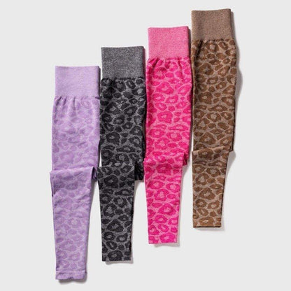 LEOPARD SEAMLESS LEGGINGS - Mocha