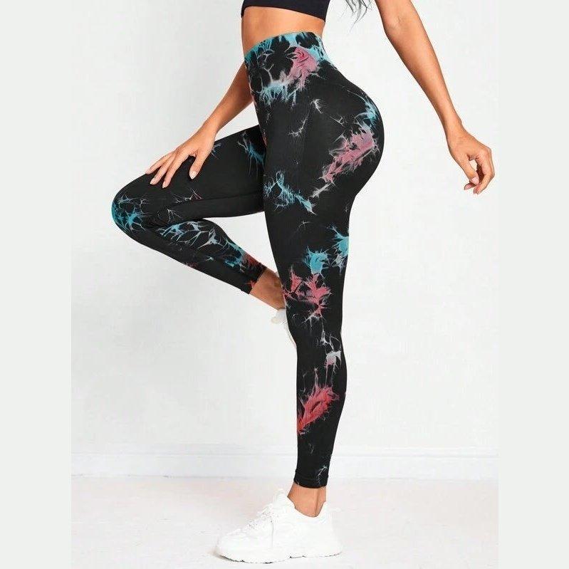 MARBLE SCRUNCH BUM LEGGINGS