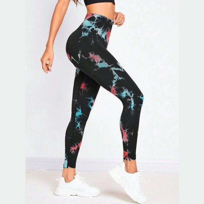 MARBLE SCRUNCH BUM LEGGINGS