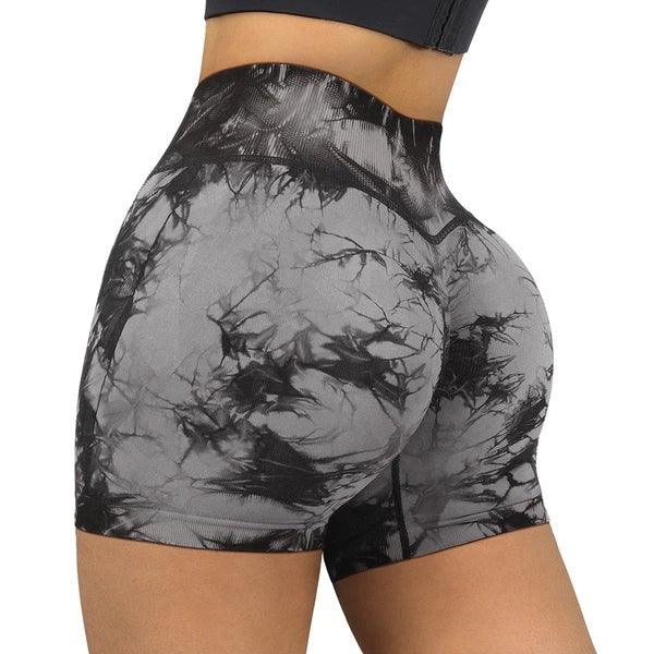 Marble Scrunch Butt Shorts –