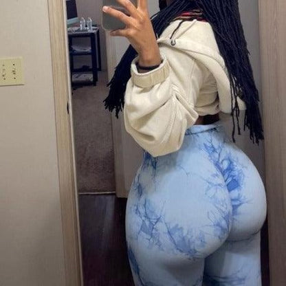 Marble Scrunch Butt Leggings