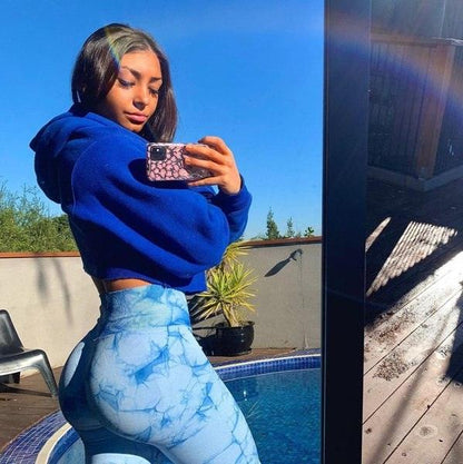 Marble Scrunch Butt Leggings