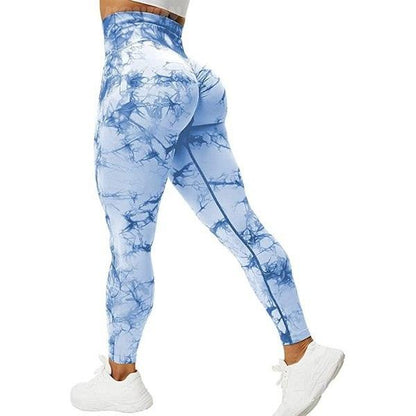Marble Scrunch Butt Leggings