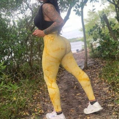 Marble Scrunch Butt Leggings