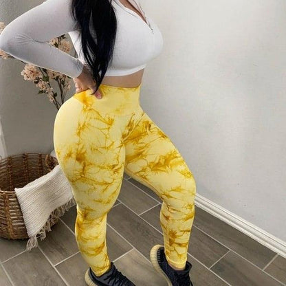 Marble Scrunch Butt Leggings